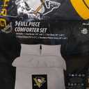 FOCO Pittsburgh Penguins NHL Team Color Bed in a Bag Comforter Bedding 5 Piece Set - Full