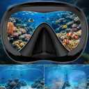 EverSport Adult Snorkel Set, Dry Top Snorkel, 180 View Glass Mask, Leakproof for Snorkeling, Diving & Swimming