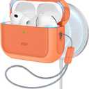 ESR for AirPods Pro 3 Case, Compatible with AirPods Pro 3rd Generation Case (2025), Compatible with MagSafe, Full Drop Protection Cover with Lanyard, Orange