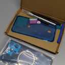 15 Pro Max Back Glass Replacement for iPhone 15 Pro Max Rear Back Cover Glass Waterproofand Camera Lens+Professional Repair Tool Kit (Black Titanium)