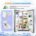 241860803 Ice Container Bucket Assembly Compatible with Frigidaire Kenmore Crosley Westinghouse & Gibson Refrigerator Replace# AP4300918, 1376941, 218842802
