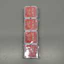 Pack of 4 L LIKED 200 Raffle Tickets, 50/50 Double Roll Tickets for Event, Raffles, Carnival, Door Prizes and Class Reward (Red)