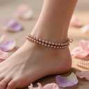 2 x Laopottbeads 2000 Pcs Light Brown 4MM Pearl Beads for Jewelry Making Round Pearl DIY Kit for Bracelets, Earrings, Necklaces & Anklets