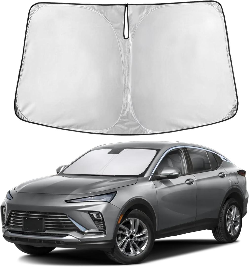 EcoNour Windshield Sunshade Compatible for Buick Envista 2024 2025 2026, Sun Visor for Front Windshield & Window Sun Shade Cover, UV Heat Blocker & Protector, Car Accessories