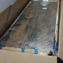 HOOBRO Bar Table and Chairs Set, 47.2 Rectangular Pub Table with 2 Stools for Small Space, High Top Table, 3-Piece Breakfast stools Set, Sturdy Metal Frame, Easy to Assemble, Rustic Brown BF52BT01