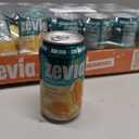 Zevia Zero Sugar Soda, Orange Creamsicle, 12 oz Cans (22-Pack) – Caffeine Free, Naturally Sweetened, No Calorie Soda - Non-GMO Project Verified, Gluten-Free, Vegan, BB 08-21-2027