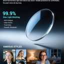 TIJN Olisa Blue Light Blocking Glasses for Women Men,Retro Oval Frame Bluelight Eyeglasses for Gaming/Computer/Screen