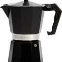 Primula Classic Stovetop Espresso and Coffee Maker, Moka Pot for Italian and Cuban Caf Brewing, Greca Coffee Maker, Cafeteras, 6 Espresso Cups, Black