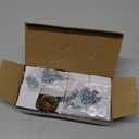 Crystal Cabinet Knobs Cabinets Knob, 8 Pack Flower Antique Brass Vintage Glass Clear Crystal Small Pull for Closet Dresser Drawers Cupboard,Retro Pulls Old Style Bronze Drawer Handle