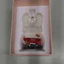 Sunia Valentines Day Rose Gifts for Women, Birthday Gifts for Mom Grandma, Forever Preserved Flower in Glass Angel Figurines Flowers for Delivery Prime, Mothers Day Real Roses for Her Wife (Red)