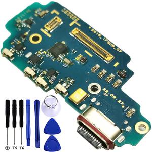 Galaxy S23 Ultra USB Charging Port Flex Cable Replacement SM-S918U Type C Charger Dock Board Flex Cable Connector for Samsung S23 Ultra S918U1 Port Repair Part with Tools (SM-S918U)