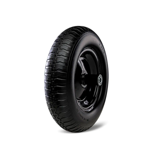 Taifa 14 Inch 2 PC Solid Flat Free Replacement Tires and Wheels 3.50-8 with 5/8'' Bearing, Air Less Wheel for Wheelbarrow/Wagon/Hand Truck/Trolley/Garden Scooter etc.
