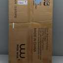 WOA WOA 3 Step Ladder, Foldable Step Stool, Aluminum Lightweight Ladder for Home Kitchen Closet, Anti-Slip Pedals, Ease of Folding, Portable, 300lbs Capacity - Wood Grain