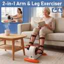 PHYCISER Electric Pedal Exercise Bike with Leg Support, 2-in-1 Motorized Exerciser for Seniors & Limited Mobility, 20 Speeds, Anti-Spasm, Rehab Physical Therapy for Knee/Ankle Post-Surgery Recovery