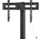 LIFTGO Universal TV Stand, Swivel Table Top TV Stand for 37 to 75 Inch LCD LED TVs, Height Adjustable TV Mount Stand with Tempered Glass Base, Holds up to 88lbs, Max VESA 600x400mm