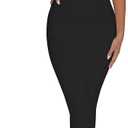 Women's Backless Bodycon Jumpsuit Short Sleeve One Piece Outfits Black XS