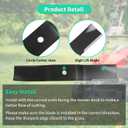 108-1125 Mower Blades for 44" Deck, 54-0010 High Lift Lawn Mower Blades Compatible with A riens Toro TimeCutter Z ZX Z Master, Replaces 54-0010-03, 55-4940, 55-4940-03, 55-4940-09, 3 Pack