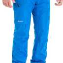 clothin Men's Insulated Ski Pant Fleece-Lined Waterproof Snow Pants Blue, M(Regular Fit)