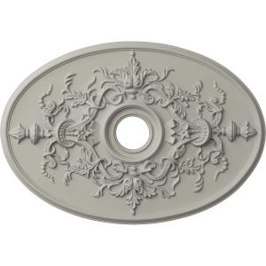 Ekena Millwork CM21X30ALPCF Ceiling Medallion, Pot of Cream, 30 3/4"W x 21/14"H x 3 7/8"ID x 1 5/8"P