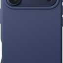 Liquid Silicone Case for iPhone 17 Pro Max 6.9-Inch, Silky Soft Touch Full-Body Protection, Anti-Scratch Shockproof Phone Cover with Microfiber Lining (Dark Blue)
