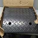 Nisorpa Rubber Curb Ramp, 40000 lbs Weight Heavy Duty Threshold Ramps for Shed Garage Door Steps or Driveway Curbside (5.5" Curb Ramp) (5.5 inch Rise)