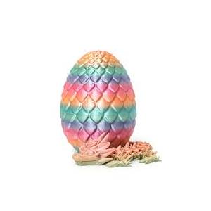 Efilra 3D Printed Dragon Egg, Magnetic Dragon Eggs with Dragon Inside, Easter Basket Stuffers, Easter Eggs 3D Dragon Toys Gifts for Kids 5-7, Crystal Dragon Egg Fidget Toys