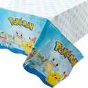 Amscan Pokemon Design Plastic Table Cover - 52' x 96' | Multicolor | 1 Pc