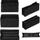 DailyPlus Purse Organizer Insert - Felt Bag Organizer for Tote Purse Bag with 14 Pockets - Black, Medium