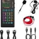 Portable Handheld Sound Card Set for Podacsting, Broadcasting, Living, Singing, Recording, Gaming with Families, Friends, Gift