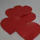 5 Pack Valentine's Paper Placemats Red Heart Placemats Disposable Love Heart Table Mats Decorative Paper Place Mats for Wedding Anniversary Valentine Party Tableware Decor,19 x11.5