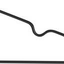 Simplify 12 Pack Metal Hangers | Dimensions: 15.75"x 7.28"x 0.16" | Space Saving | Durable | Closet Organization | Black