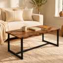 Coffee Table,Industrial Rectangular Small Coffee Tables Brown