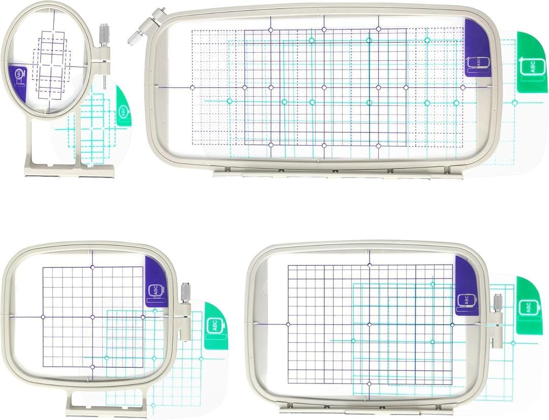 Maggiehoop Embroidery Hoops for Brother PE900 PE800 SE2000 SE1900 PE770 780D PE700 PC6500 Brother Innovis 1250 700 Babylock Embroidery Machine (4in1-A Set)