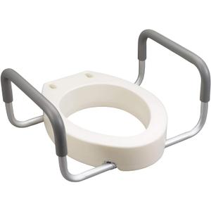 Drive Medical Premium Seat Riser with Removable Arms, Elongated Seat 19.25x13.75x3.5 Inch (Pack of 1)
