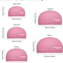 COOLMATE Fabric Swim Cap for Adult Women Men, Silicone Water-Resistant Layer, Cloth Swim Cap Gifts for Swimmers, Lightweight and Comfortable, Perfect for Pool, Beach, Lap Swimming (Dark Pink, M) (Pink, M)