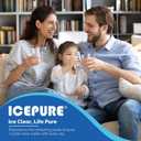3 x ICEPURE DA29-00020B Replacement for Samsung Water Filter HAF-CIN/EXP HAF-CIN DA29-00020B-1 RF28HMEDBSR RF263BEAESR RS25J500DSR RF263TEAESG RWF0700A HDX FMS-2 DA97-08006A-1 RF4287HARS RF28HFEDBSR 3PACK