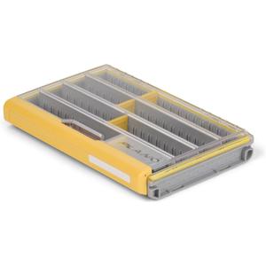 Plano EDGE 3600 Premium Tackle Utility Box, Gray and Yellow with Clear Lid, Rust-Resistant and Waterproof, Customizable Tackle Protection Organization