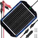 SUNER POWER 20W 12V Solar Battery Trickle Charger & Maintainer PRO, Built-in Intelligent MPPT Controller, Waterproof 12 Volt 20 Watt Solar Panel Charging Kits for Car Marine RV Trailer Boat Automotive