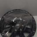 Rough Country 84 Series Wheel - 15 x 8, 5x5.5" Bolt Pattern, 19mm Offset, Gloss Black, 8-Spoke, Rugged One-Piece Aluminum Rim with Black Center Cap