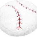 OurHonor Baseball Plush, 18 inch Baseball Pillow Soft Fluffy Football Stuffed Plushies Toy Comfortable Cushion Room Decorations Party Gift for Boy & Girls