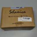 Selamica Rectangular Salad Plates, 7.1 Inch Dessert Plates Ceramic, Small Plates for Appetizer, Snack, Sushi, Fruit, Set of 6, Vintage Blue