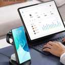 Wireless Charger for Samsung: 3 in 1 Wireless Charging Station for Samsung Galaxy Watch 8 7 6 5 4 3 Pro Classic Galaxy Buds - Charger Dock Stand for S26 S25 S24 Ultra S23 S22 S21 Note Z Fold Android