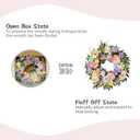 TEMPUS Spring Summer Wreath for Front Door 22 Inch Artificial Floral Wreath with Roses Peonies Hydrangeas Leaves for Door Wall Decoration Wedding Party Home Farmhouse Decoration (Multicolor)