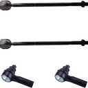 4pc Front Outer Tie Rod Ends and Front Inner Tie Rod End Kit ES800846 EV800911 for Ford Escape 2009-2012, Steering Tie Rod Ends for Mazda Tribute 2010-2011, for Mercury Mariner 2010-2011