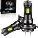 H7 LED Bulb 30000LM 600% Brighter 6000K Cool White Wireless H7 LED Bulbs, Plug and Play LED Lights Fog Lamps, Pack of 2