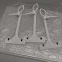 3 Pcs Acrylic Clip on Sign Holder with Clamp 8.5 x 11 Inch Retail Store Signs Displays Double Sides Swivel Signage with PVC Card Clothing Price Hanging Signage for Supermarket Business