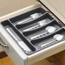 21 Piece Kitchen Silverware Set with Organizer Tray, Fork Spoon Knife Set Stainless Steel Cutlery Heavy Duty Silverware Set for 4 Flatware Tableware Eating Utensils Sets Forks Knives and Spoons Set