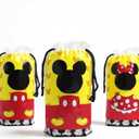 Eyllaaoo 30Pcs 7 x 10Inch Mouse Theme Plastic Treat Bags Mouse Theme Party Supplies Favors Cookie Chocolate Candy Snack Bags For Birthday Party Decoration Supplies