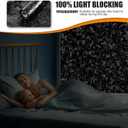 QHY Sunshine Total Blackout Window Film Privacy Frosted Glass Window FilmBlack Window Tint No Glue Detachable, no Marks, Suitable for Repeated use (Black Rainbow, 23.6 in X 78.7 in)