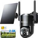 4G LTE Cellular Security Camera, 2.5K Solar Outdoor Cam Wireless Without WiFi Needed, 360 PTZ Live View Off Grid Camera, AI Motion Detection, Color Night Vision, Local/Cloud Storage (Black)